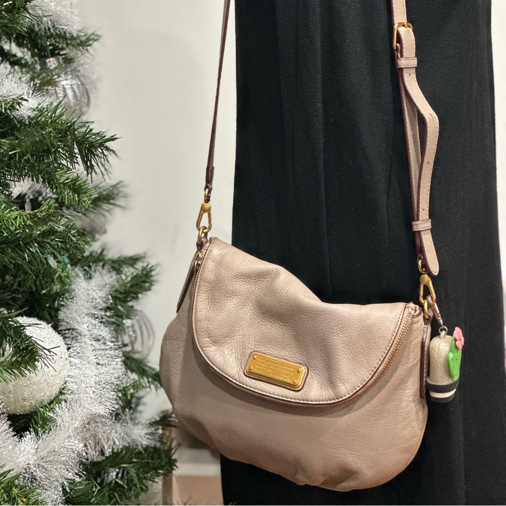 Marc Jacobs Grey Leather Crossbody Bag